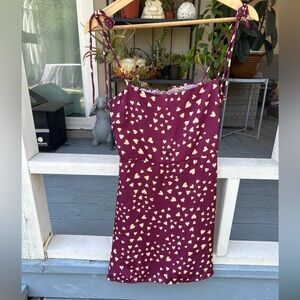 RESA heart slip mini dress size XS